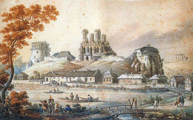 Image - The Ostroh Castle (by Z. Vogel, 1796).