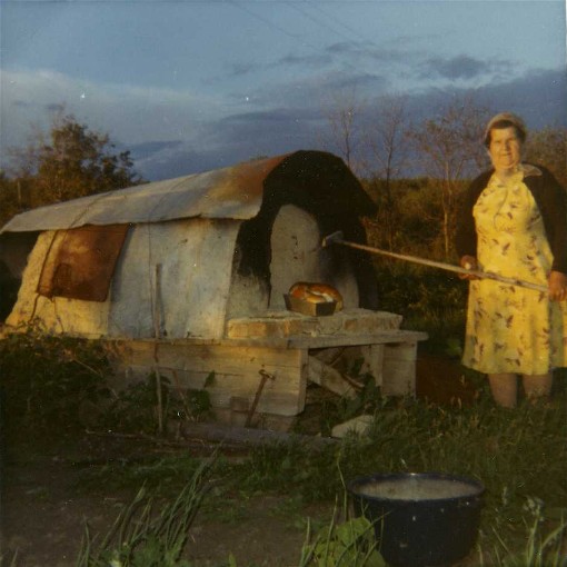 Image - An outdoor oven at a Ukrainian homestead in Sturgis, Saskatchewan (photo, courtesy of Ms. Karen Pidskalny).