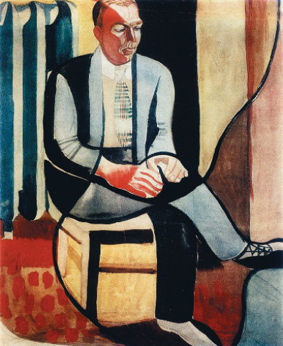 Image -- Anatol Petrytsky: A Portrait of Mykhailo Dolengo (1929).