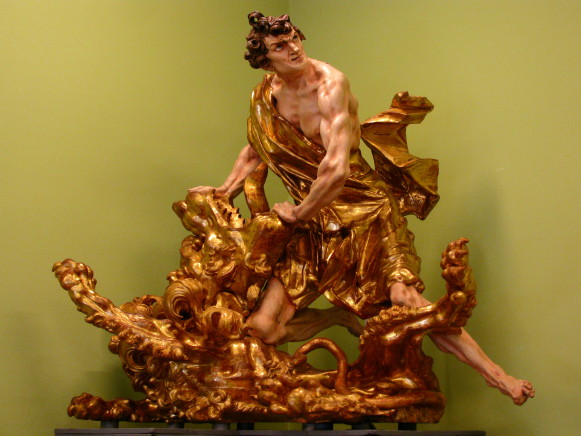 Image - Johann Georg Pinzel: Samson (Pinzel Museum in Lviv).