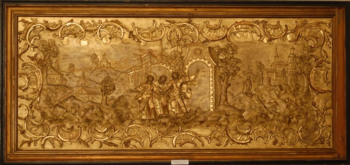 Image - Johann Pinzel: altar woodcut (fragment) (Ternopil Art Museum).