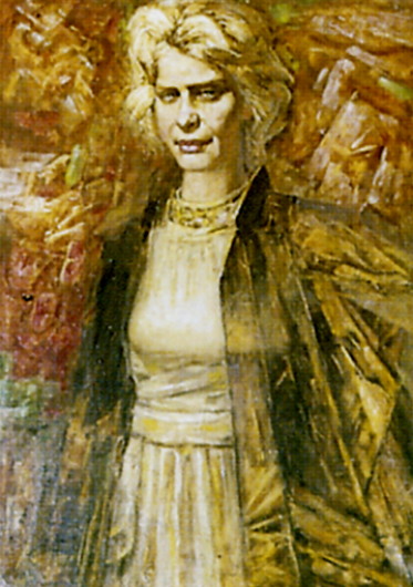 Image - Borys Plaksii: Portrait of Alla Horska.
