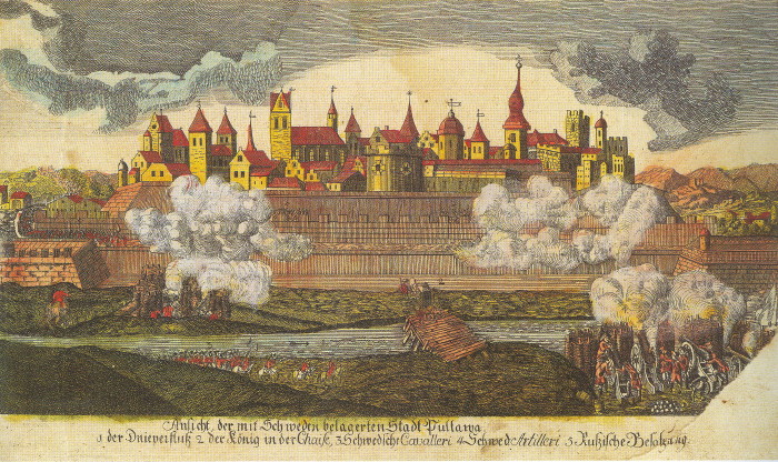 Image - The Battle of Poltava (siege of the city) (engrafing).