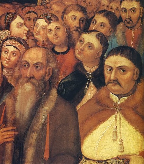 Image - A detail of an early 18th-century Dormition icon featuring Acting Hetman Pavlo Polubotok. 