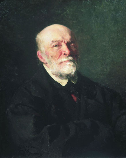 Image - Ilia Repin's portrait of Nikolai Pirogov (1881).