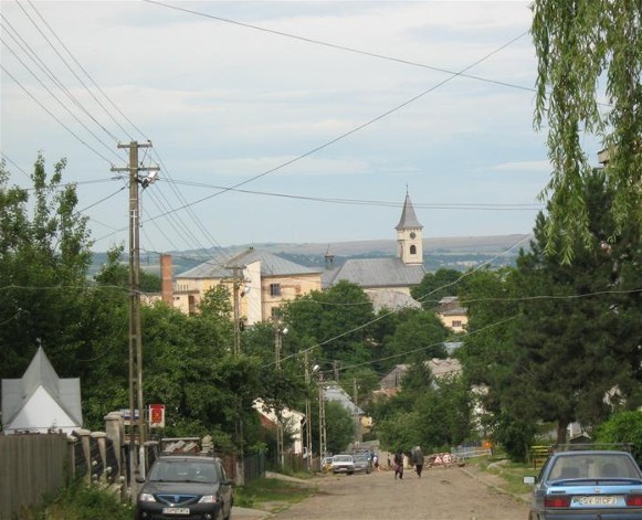 Image -- A street in Seret (Siret), south Bukovyna, Romania.
