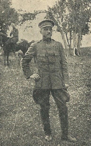 Image -- Oleksander Shapoval as commander of the Khmelnytsky Regiment, UNR Army.
