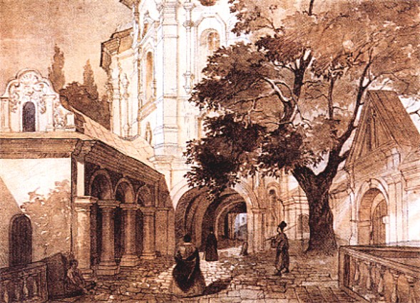 Image - Taras Shevchenko: Church of All Saints of the Kyivan Cave Monastery (1846)