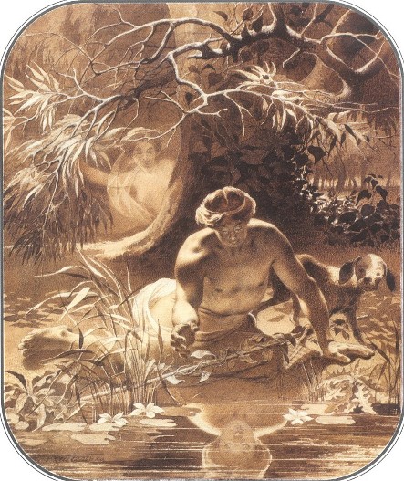 Image - Taras Shevchenko: Narcissus and Echo (1856).