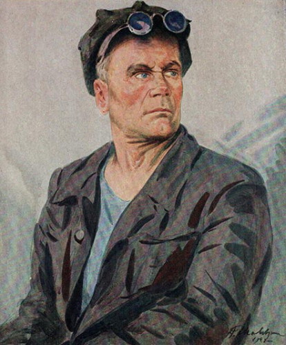 Image - Oleksii Shovkunenko: Portrait of P. Kochetkov (1949).
