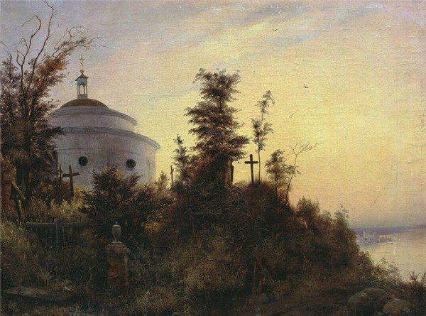 Image - Vasilii Shternberg: Askoldova Mohyla (1837).
