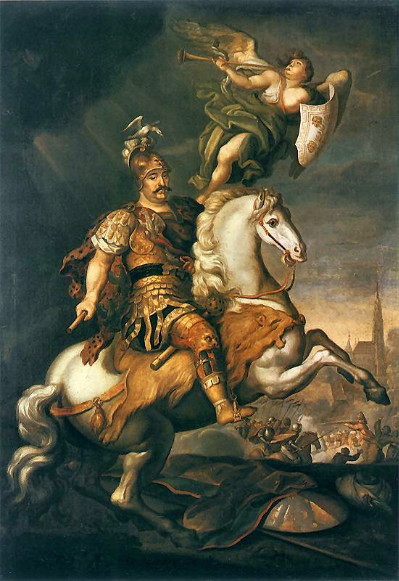 Image -- Yurii Shymonovych-Semyhynovsky: Jan III Sobieski at the Battle of Vienna.