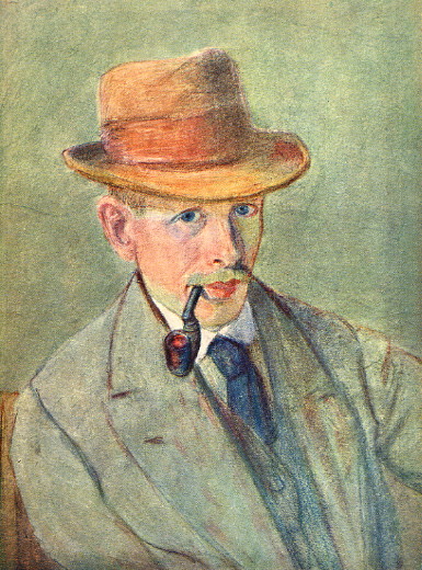 Image -- Modest Sosenko: Selfportrait (1915).