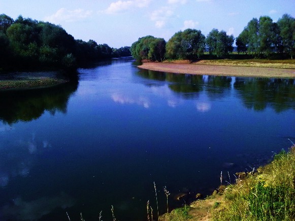 Image - The Stryi River empties into the Dniester River.