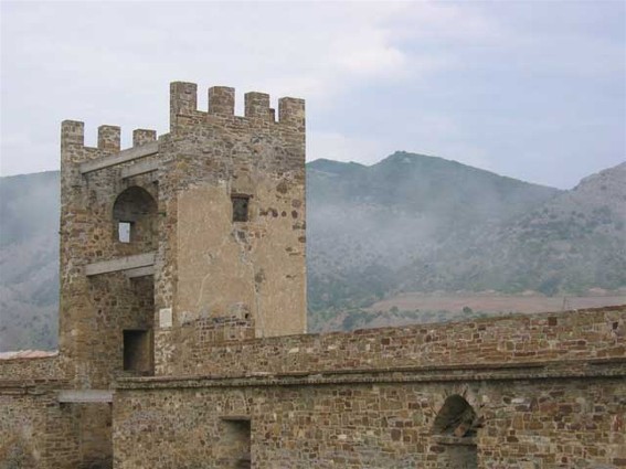 Image -- The Sudak fortress in the Crimea.