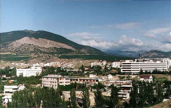 Image -- The view of Sudak in the Crimea.