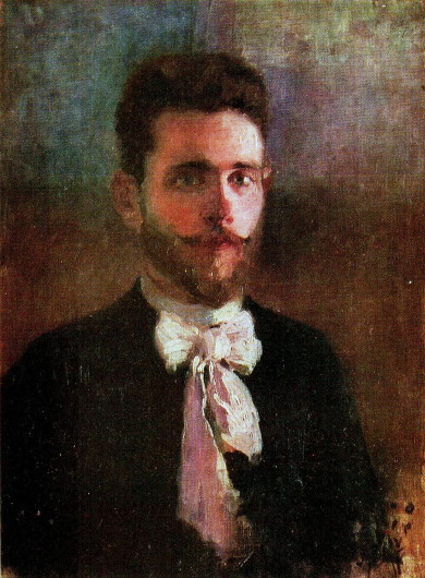 Image -- Hryhorii Svitlytsky: Self-portrait (1897).