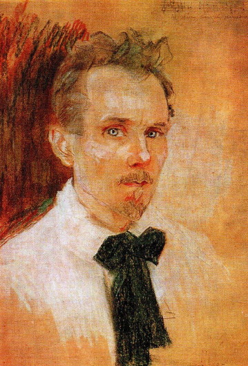 Image -- Hryhorii Svitlytsky: Self-portrait (1925).