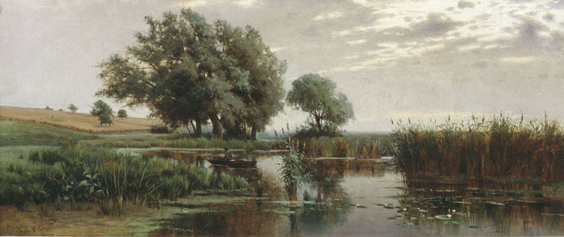 Image - Mykhailo S. Tkachenko: Landscape (1883).