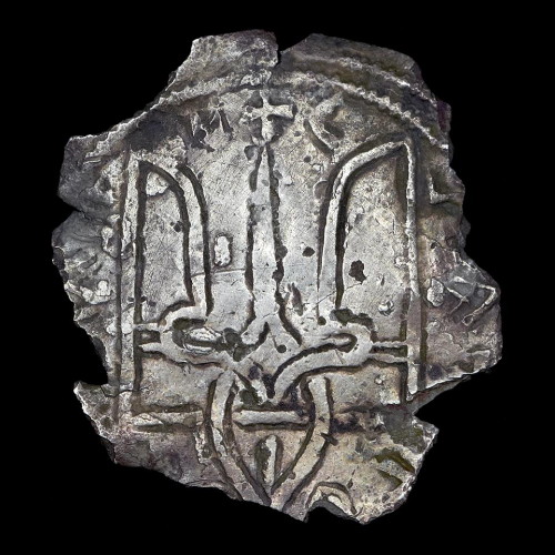 Image - Trident on a coin of Grand Prince Volodymyr the Great.