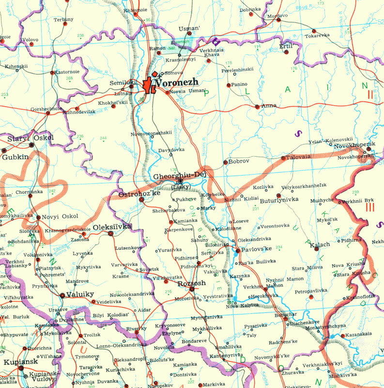 Image - Map of Voronezh region