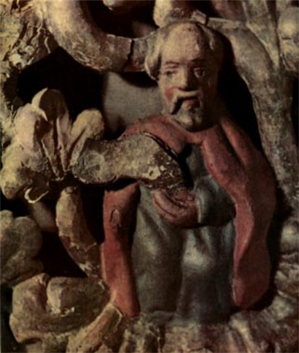 Image - Wood carving: fragment of an iconostasis from the Carpathian Mountains region (17th century).