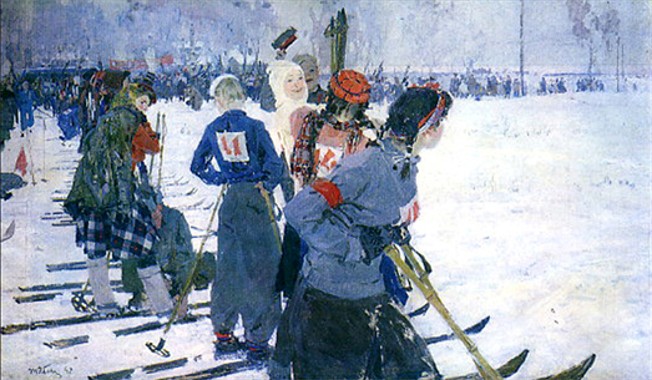 Image - Tetiana Yablonska: At the Start Line (1947).