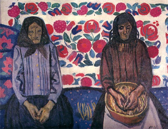 Image -- Tetiana Yablonska: Widows (1964).