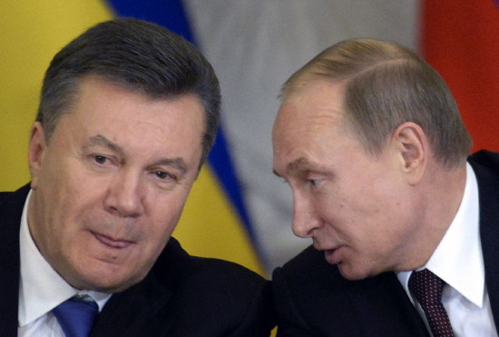 Image -- Viktor Yanukovych and Vladimir Putin