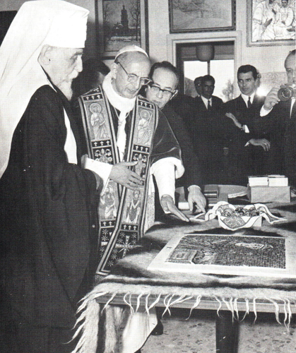Image - Cardinal Yosyf Slipyj with Pope Paul VI.