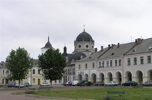 Image -- Zhovkva city center.