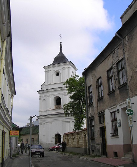 Image -- A street in Zhovkva, Lviv oblast.