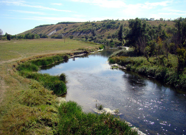Image - The Aidar River in northern Luhansk oblast.