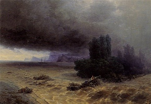 Image - Ivan Aivazovsky: Flood in Sudak (1897)