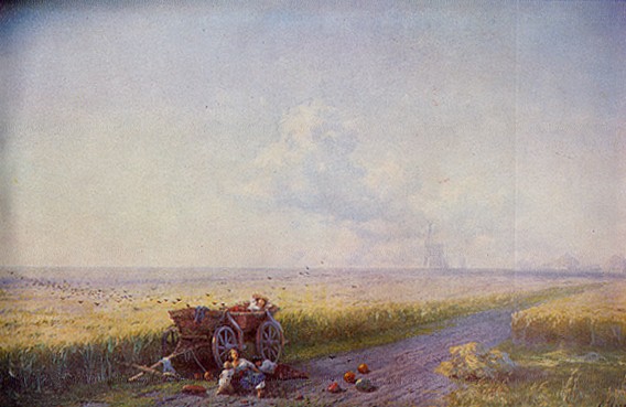 Image -- Ivan Aivazovsky: Harvest in Ukraine (1883)