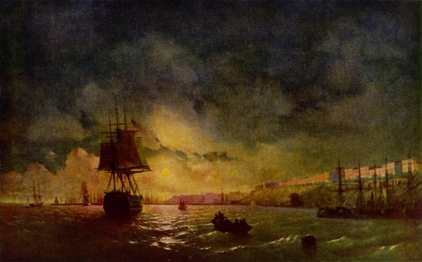 Image -- Ivan Aivazovsky: Odessa at Night