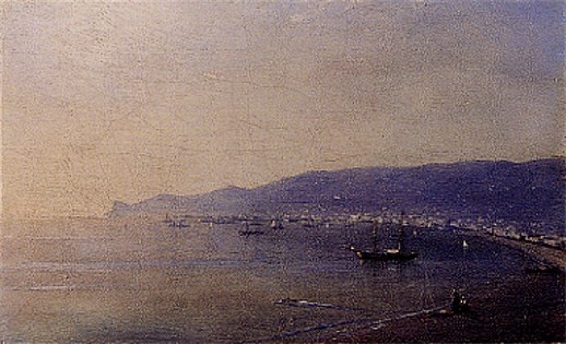 Image -- Ivan Aivazovsky: Swimmers off the Beach of Teodosiia