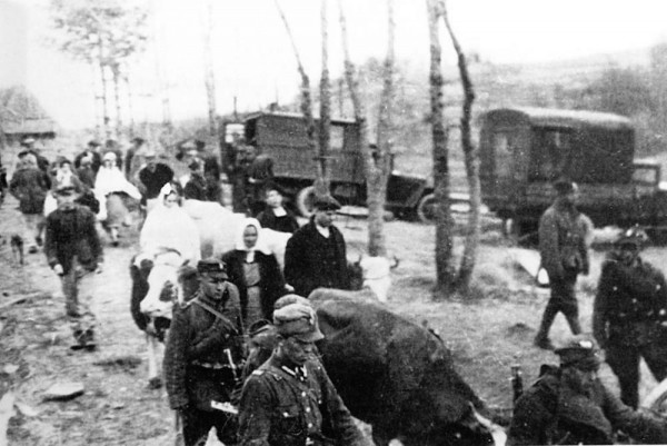 Image -- Opetarion Wisla: a convoy of Ukrainian deportees.