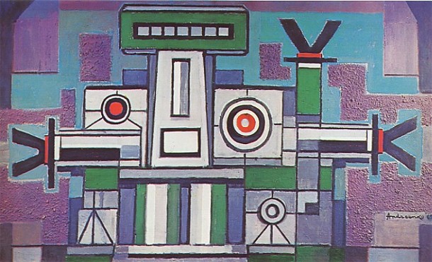 Image - Mykhailo Andriienko-Nechytailo: Construction (1969).