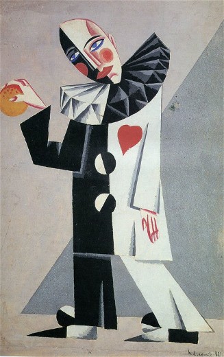 Image - Mykhailo Andriienko-Nechytailo: sad clown costume (1921).