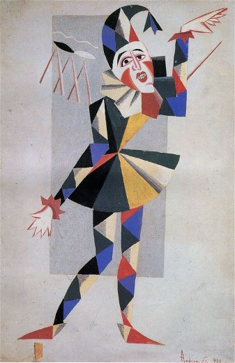 Image - Mykhailo Andriienko-Nechytailo: clown costume (1921).