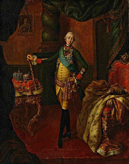 Image -- Aleksei Antropov: Portrait of Tsar Peter III (1762).