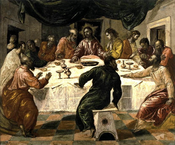 Image - Aleksei Antropov: The Last Supper in Saint Andrew's Church in Kyiv.