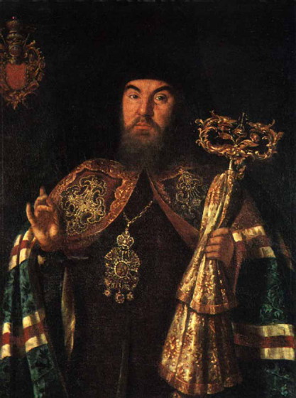 Image -- Aleksei Antropov: Portrait of Archbishop Sylvestr Kuliabka.