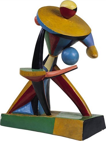 Image -- Alexander Archipenko: Carrousel Pierrot (1913)