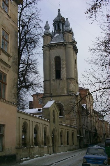 Image - The tower of the Armenian Cathedral in Lviv.