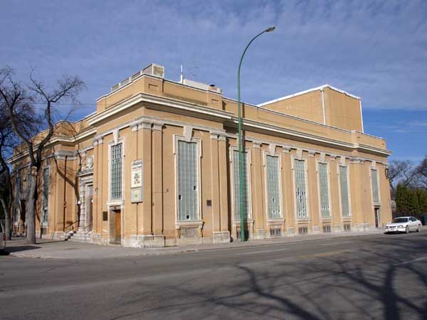 Image -- The Ukrainian Labour Temple in Winnipeg headquarters of the Association of United Ukrainian Canadians)..