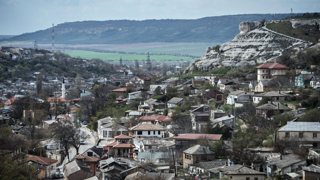 Image -- View of Bakhchysarai, Crimea, Ukraine.