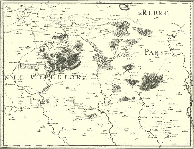 Image - A fragment of Beauplan's map of Ukraine (1650).