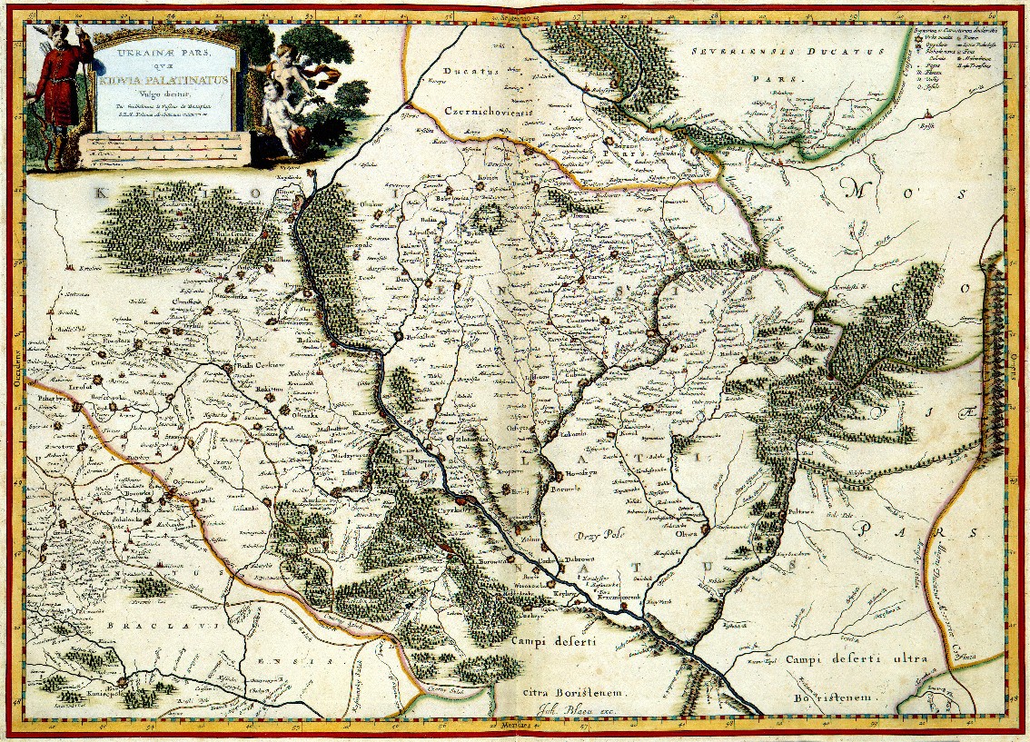 Image - Beauplan's map of the Kyiv voivodeship.